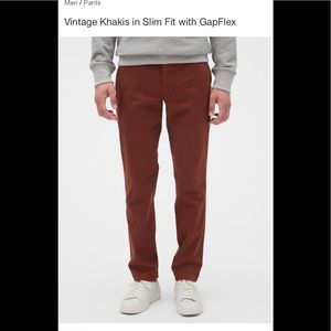 NWT GAP Vintage Khakis 34/34 Slim Fit